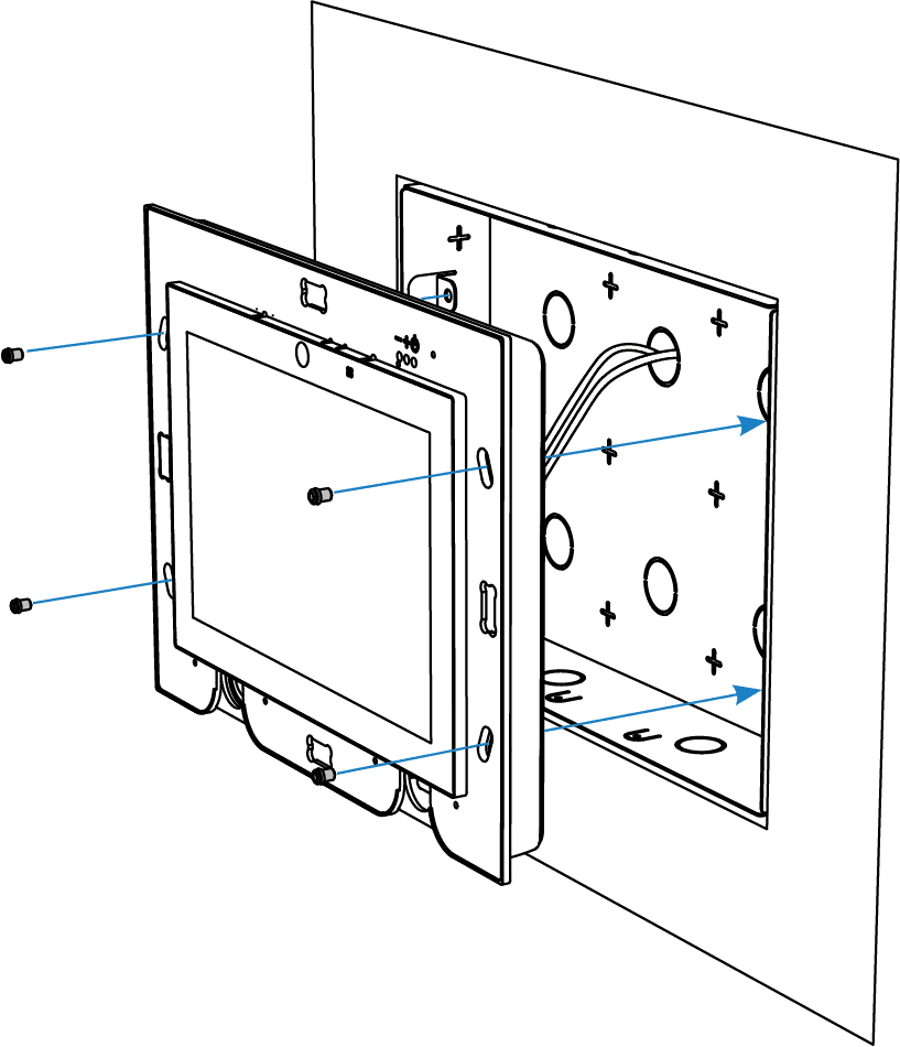 Passo 4 — Supporto installazione — NEXT 10" (8000)