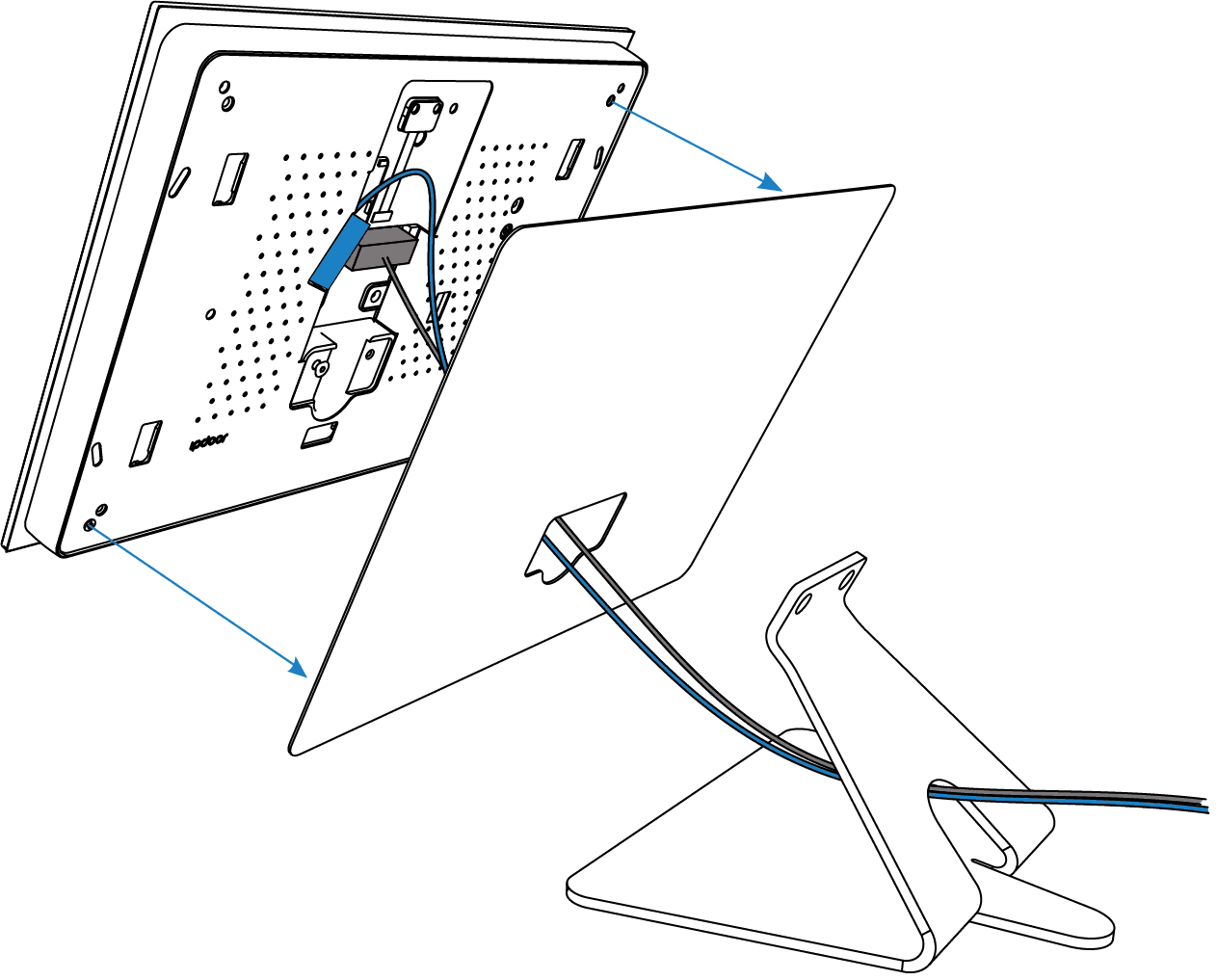 Passo 5 — Fissaggio piastra — NEXT 10" (8000)