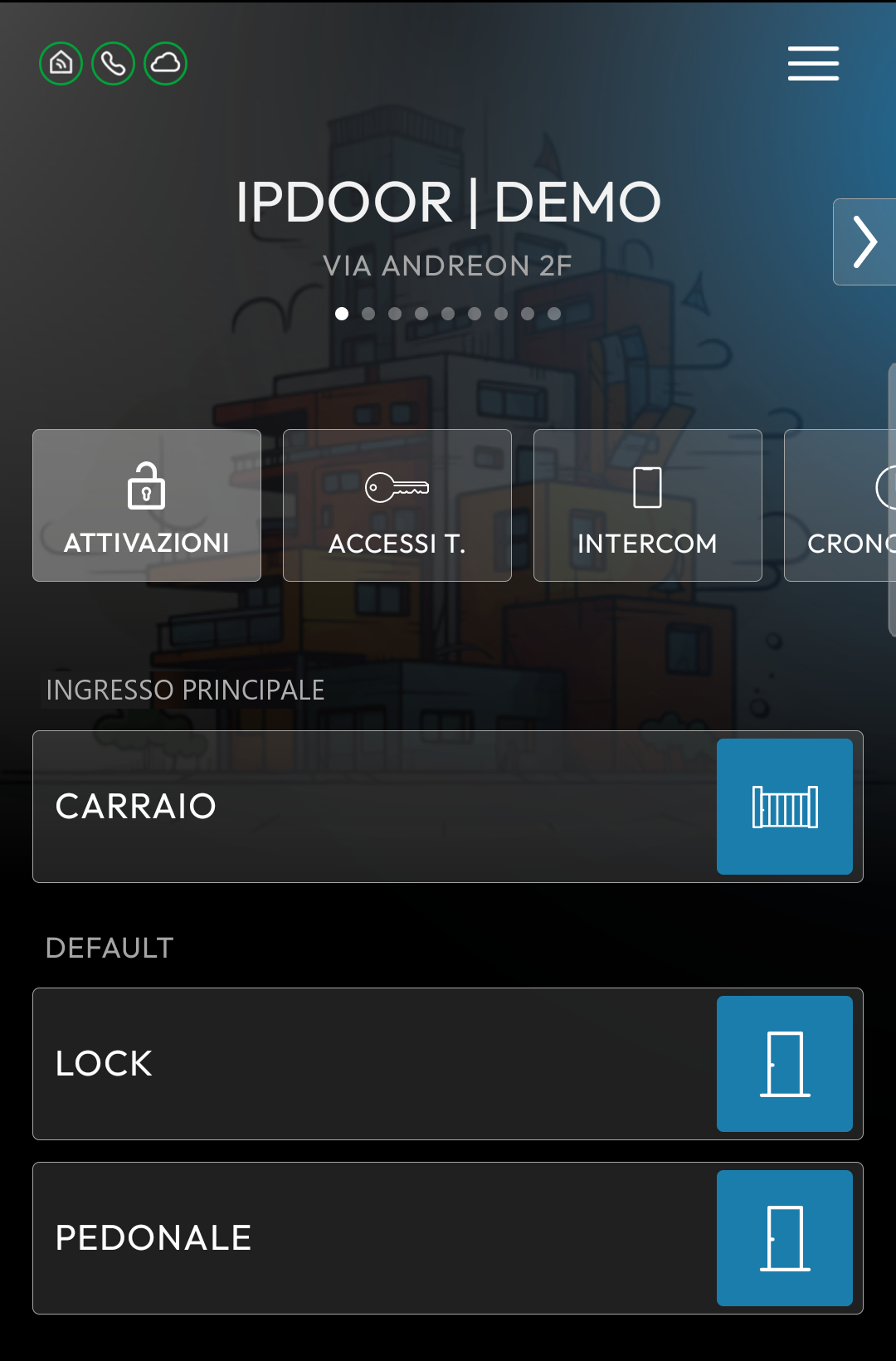 Le schede della modalità avanzata, con la scheda Attivazioni aperta